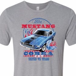 Mens Ford Shirt 1968 Cobra Jet Tri Blend Crewneck Shirt Mens Ford Shirt 1968 Cobra Jet Tri Blend Crewneck Shirt