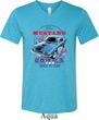 Mens Ford Shirt 1968 Cobra Jet Tri Blend V-neck Shirt