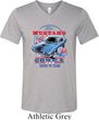 Mens Ford Shirt 1968 Cobra Jet Tri Blend V-neck Shirt