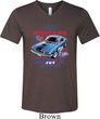 Mens Ford Shirt 1968 Cobra Jet Tri Blend V-neck Shirt