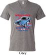 Mens Ford Shirt 1968 Cobra Jet Tri Blend V-neck Shirt