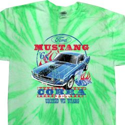 Mens Ford Shirt 1968 Cobra Jet Twist Tie Dye Shirt Mens Ford Shirt 1968 Cobra Jet Twist Tie Dye Shirt