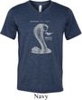 Mens Ford Shirt 50 Years Cobra Tri Blend V-neck Tee T-Shirt