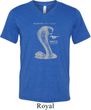Mens Ford Shirt 50 Years Cobra Tri Blend V-neck Tee T-Shirt