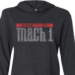 Mens Ford Shirt 50 Years Mach 1 Lightweight Hoodie Tee