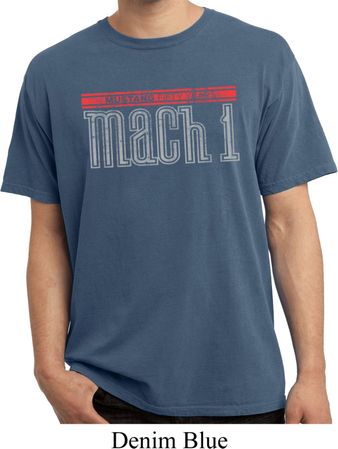 Mens Ford Shirt 50 Years Mach 1 Pigment Dyed Tee T-Shirt