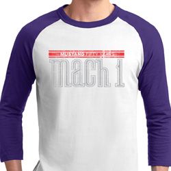 Mens Ford Shirt 50 Years Mach 1 Raglan Tee T-Shirt