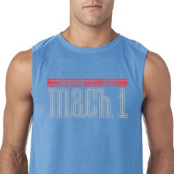 Mens Ford Shirt 50 Years Mach 1 Sleeveless Tee T-Shirt