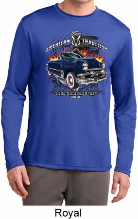 Mens Ford Shirt American Tradition Dry Wicking Long Sleeve Shirt