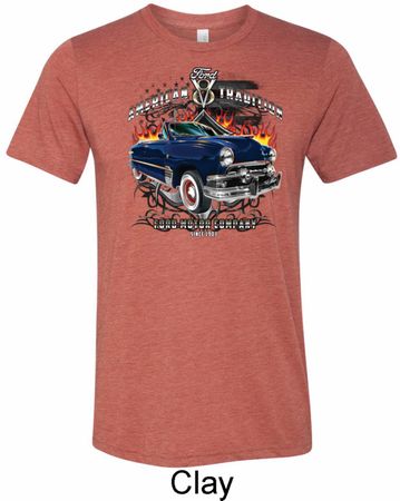 Mens Ford Shirt American Tradition Tri Blend Crewneck Shirt