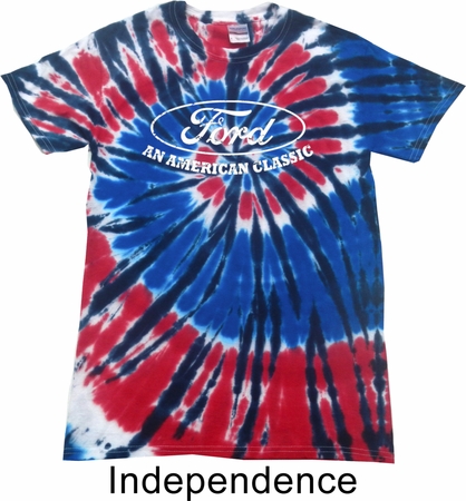 Mens Ford Shirt An American Classic Patriotic Tie Dye Shirt