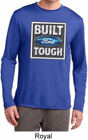 Mens Ford Shirt Built Ford Tough Dry Wicking Long Sleeve Shirt