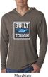 Mens Ford Shirt Built Ford Tough Lightweight Hoodie Tee T-Shirt