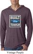 Mens Ford Shirt Built Ford Tough Lightweight Hoodie Tee T-Shirt