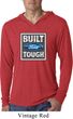 Mens Ford Shirt Built Ford Tough Lightweight Hoodie Tee T-Shirt