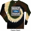 Mens Ford Shirt Built Ford Tough Long Sleeve Tie Dye Tee T-shirt