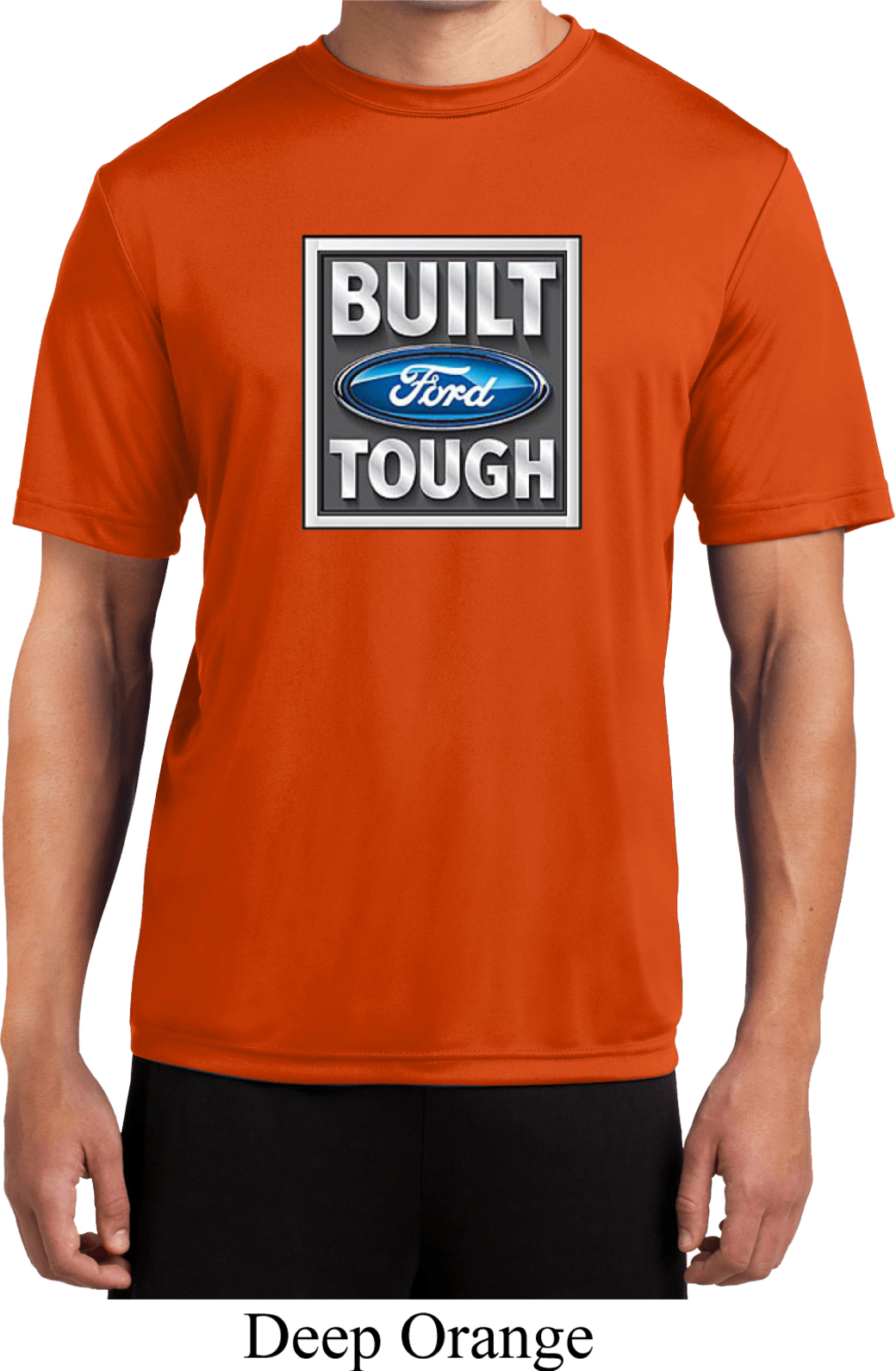 T-shirt Homme Ford Tough – Noir, Taille M, Camouflage Real Tree, 100% Coton, Neuf
