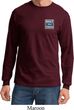 Mens Ford Shirt Built Ford Tough Pocket Print Long Sleeve Tee T-Shirt