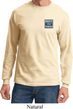 Mens Ford Shirt Built Ford Tough Pocket Print Long Sleeve Tee T-Shirt