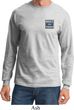 Mens Ford Shirt Built Ford Tough Pocket Print Long Sleeve Tee T-Shirt
