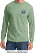 Mens Ford Shirt Built Ford Tough Pocket Print Long Sleeve Tee T-Shirt