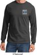 Mens Ford Shirt Built Ford Tough Pocket Print Long Sleeve Tee T-Shirt