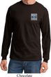 Mens Ford Shirt Built Ford Tough Pocket Print Long Sleeve Tee T-Shirt