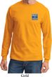 Mens Ford Shirt Built Ford Tough Pocket Print Long Sleeve Tee T-Shirt