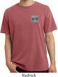 Mens Ford Shirt Built Ford Tough Pocket Print Pigment Dyed Tee T-Shirt
