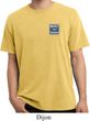 Mens Ford Shirt Built Ford Tough Pocket Print Pigment Dyed Tee T-Shirt