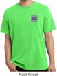 Mens Ford Shirt Built Ford Tough Pocket Print Pigment Dyed Tee T-Shirt