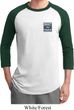 Mens Ford Shirt Built Ford Tough Pocket Print Raglan Tee T-Shirt