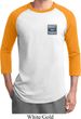 Mens Ford Shirt Built Ford Tough Pocket Print Raglan Tee T-Shirt