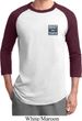 Mens Ford Shirt Built Ford Tough Pocket Print Raglan Tee T-Shirt