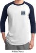 Mens Ford Shirt Built Ford Tough Pocket Print Raglan Tee T-Shirt