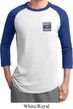 Mens Ford Shirt Built Ford Tough Pocket Print Raglan Tee T-Shirt