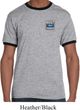 Mens Ford Shirt Built Ford Tough Pocket Print Ringer Tee T-Shirt