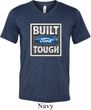 Mens Ford Shirt Built Ford Tough Tri Blend V-neck Shirt