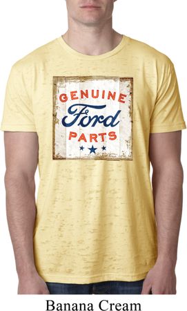 Mens Ford Shirt Distressed Genuine Ford Parts Burnout Tee T-Shirt