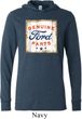 Mens Ford Shirt Distressed Genuine Ford Parts Lightweight Hoodie Tee