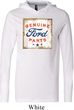 Mens Ford Shirt Distressed Genuine Ford Parts Lightweight Hoodie Tee