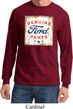 Mens Ford Shirt Distressed Genuine Ford Parts Long Sleeve Tee T-Shirt