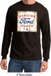 Mens Ford Shirt Distressed Genuine Ford Parts Long Sleeve Tee T-Shirt