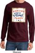 Mens Ford Shirt Distressed Genuine Ford Parts Long Sleeve Tee T-Shirt