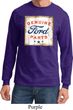Mens Ford Shirt Distressed Genuine Ford Parts Long Sleeve Tee T-Shirt