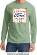 Mens Ford Shirt Distressed Genuine Ford Parts Long Sleeve Tee T-Shirt