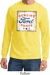 Mens Ford Shirt Distressed Genuine Ford Parts Long Sleeve Tee T-Shirt