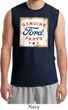 Mens Ford Shirt Distressed Genuine Ford Parts Muscle Tee T-Shirt