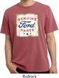 Mens Ford Shirt Distressed Genuine Ford Parts Pigment Dyed Tee T-Shirt