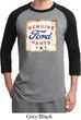 Mens Ford Shirt Distressed Genuine Ford Parts Raglan Tee T-Shirt
